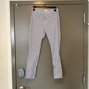 L’AGENCE Blue Striped Pants